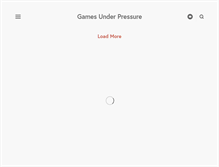 Tablet Screenshot of gamesunderpressure.com